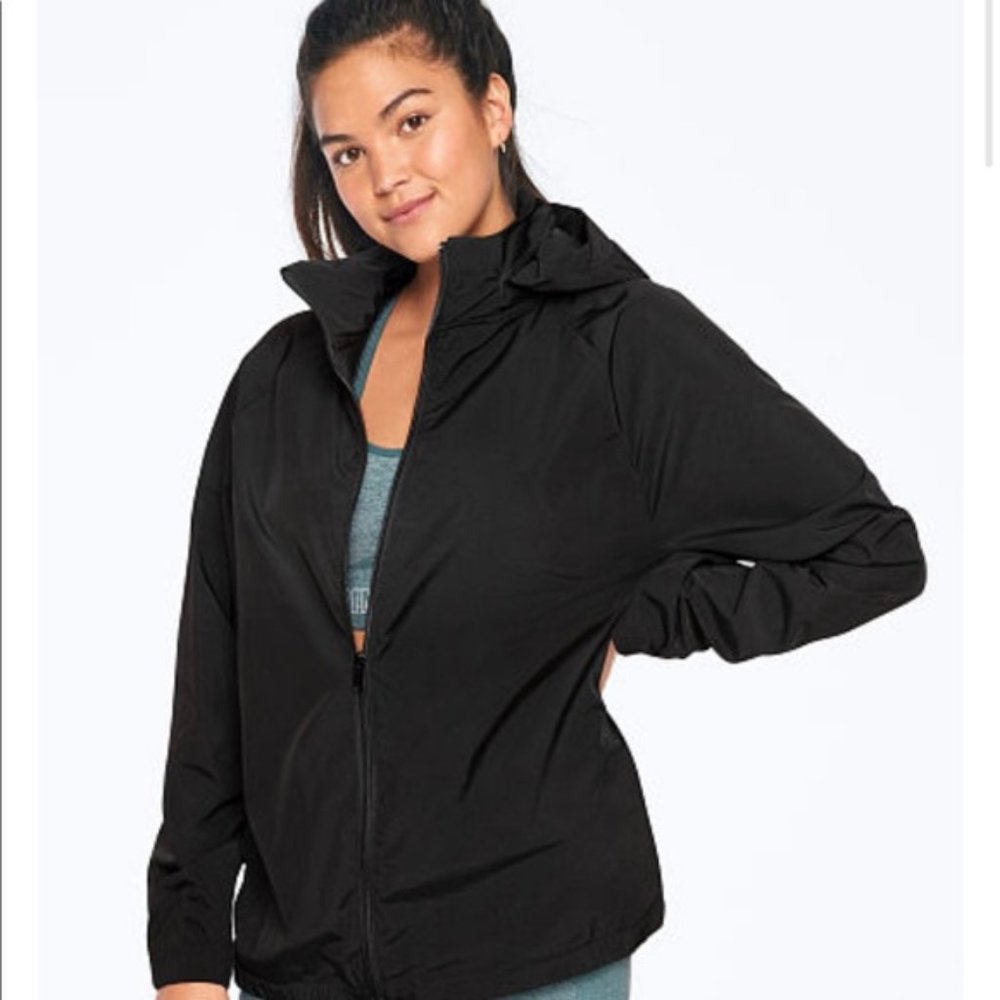 Victoria's Secret PINK Mock Neck Anorak Black M/L